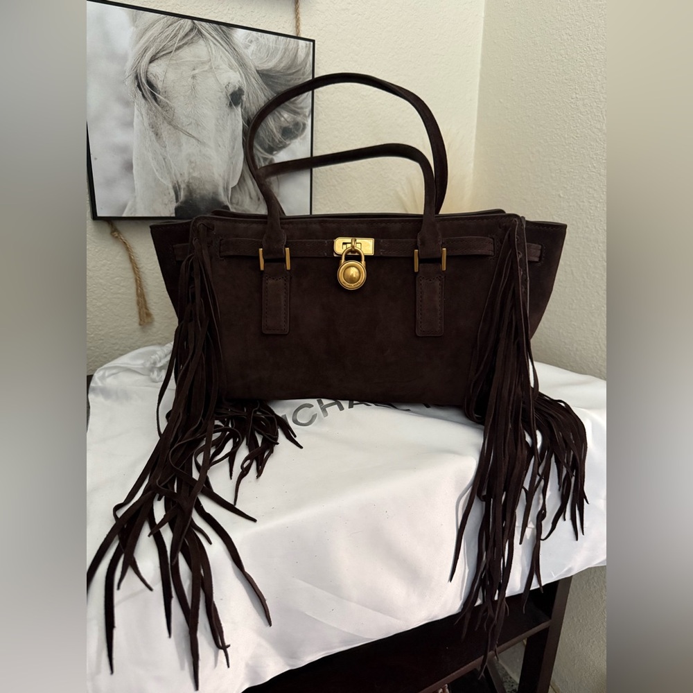 Michael Kors Hamilton Moderne Chocolate Fringe